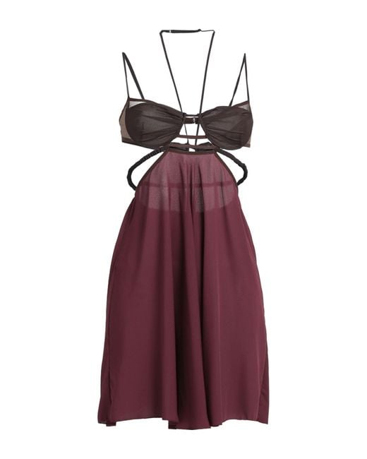 Nensi Dojaka Purple Mini Dress