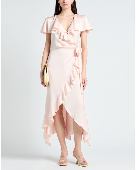 Philosophy Di Lorenzo Serafini Pink Light Midi Dress Polyester