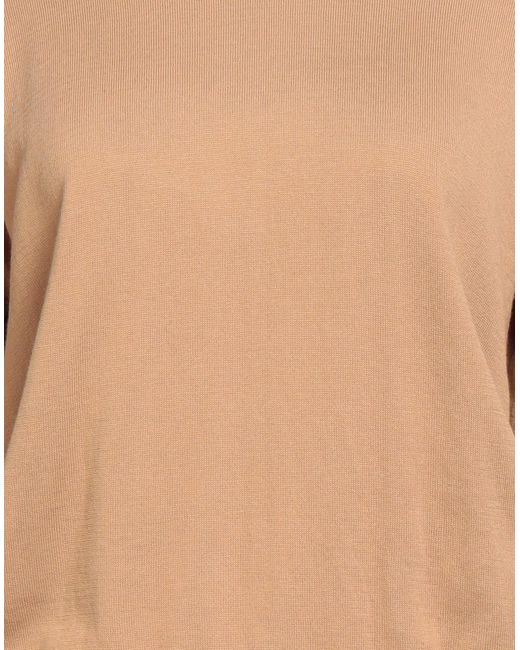 Ballantyne Natural Camel Sweater Cotton