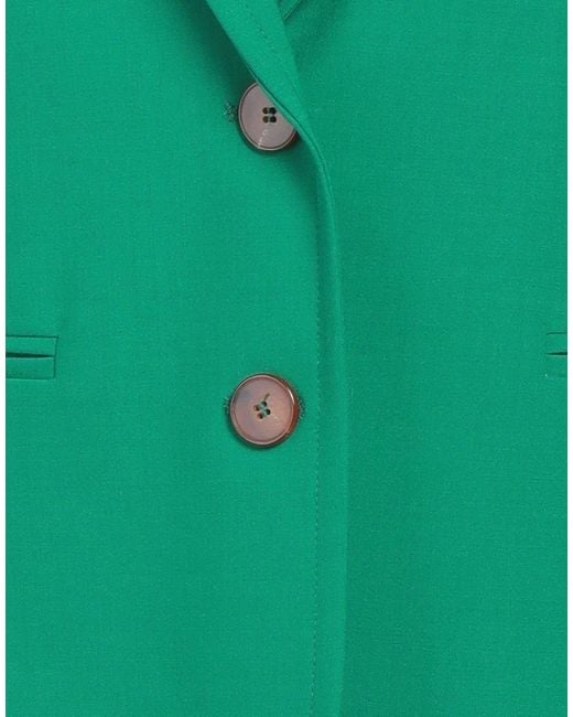 Alysi Green Blazer Polyester, Virgin Wool, Elastane