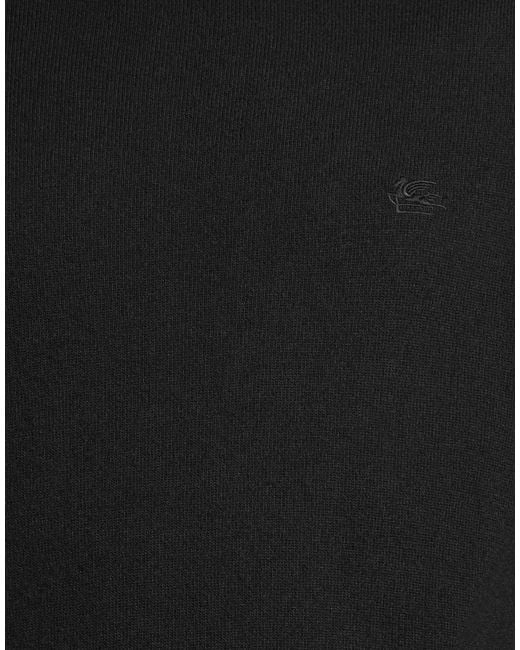 Etro Black Turtleneck Virgin Wool for men