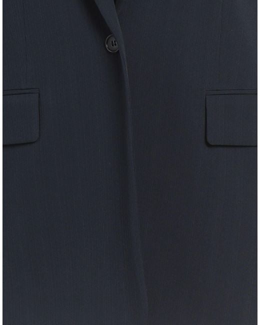 Theory Blue Midnight Blazer Triacetate, Polyester