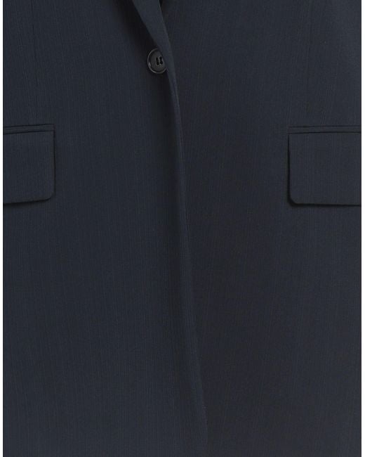 Theory Blue Midnight Blazer Triacetate, Polyester
