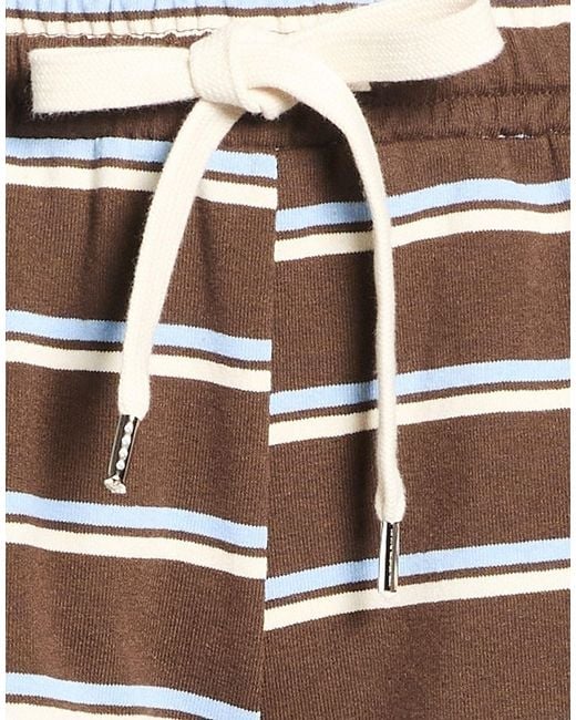 Please Red Chocolate Shorts & Bermuda Shorts Cotton, Polyester, Elastane