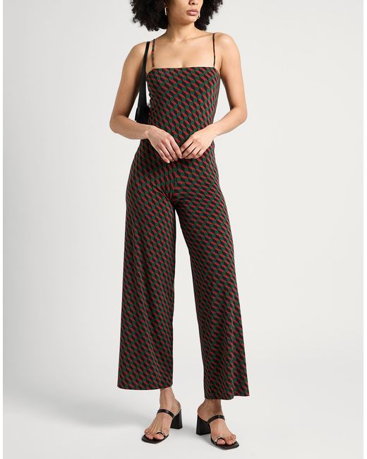 Siyu Brown Jumpsuit Polyamide, Elastane