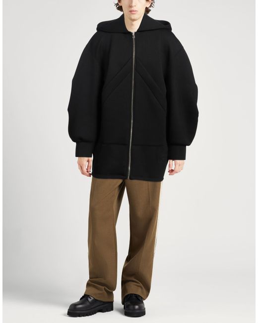4giveness Black Coat Viscose, Elastane for men