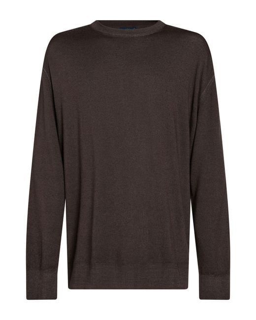 Paul & Shark Brown Sweater Virgin Wool for men