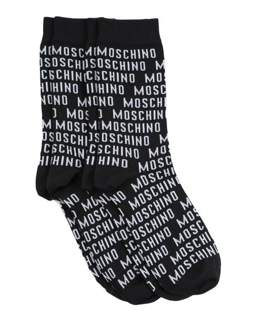 Moschino Black Socks For Men for men