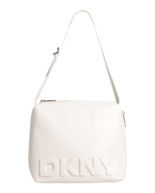 DKNY White Shoulder Bag