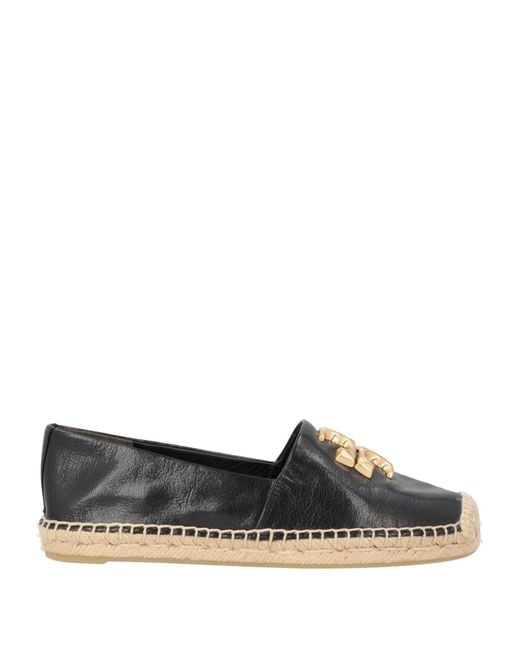 Tory Burch Black Espadrilles Leather