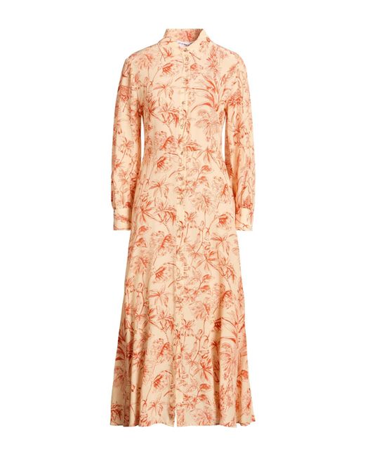 Attic And Barn Pink Midi Dress