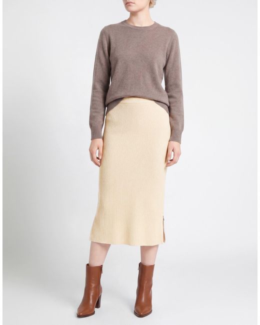 Patrizia Pepe Natural Midi Skirt