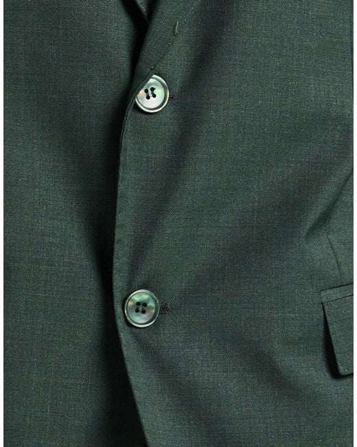 Massimo Rebecchi Green Suit Polyester, Wool, Elastane for men