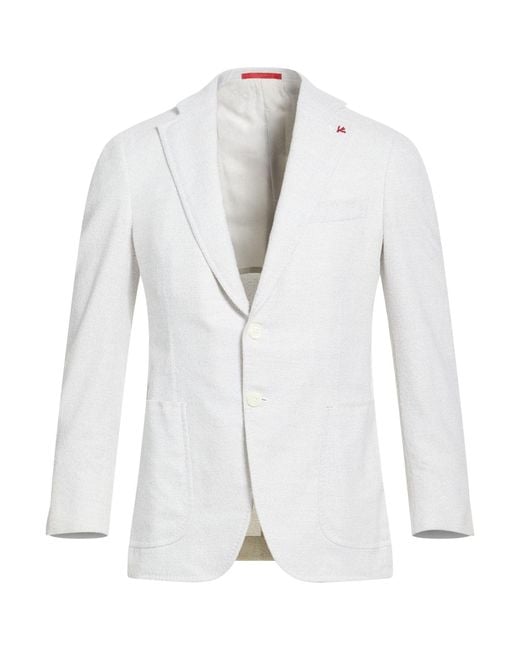 Isaia White Blazers for men