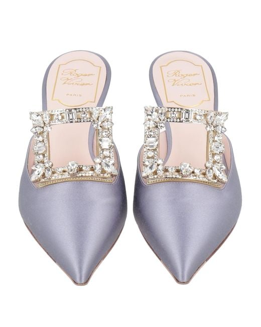 Roger Vivier White Mules & Clogs