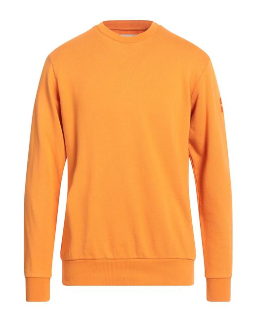 AFTER LABEL Orange Sweatshirt Cotton for men