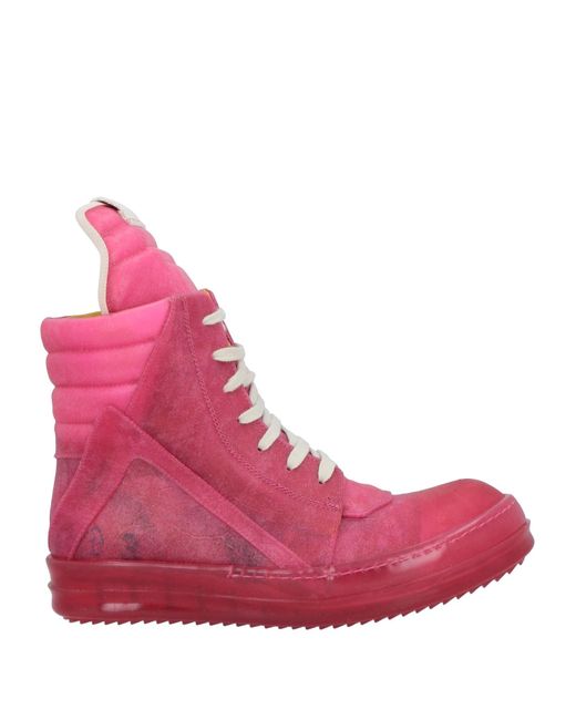 Rick Owens Pink Ankle Boots