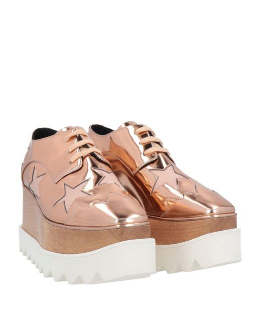 Stella McCartney Pink Lace-Up Shoes
