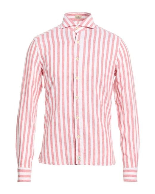 Sonrisa Pink Shirt Linen for men