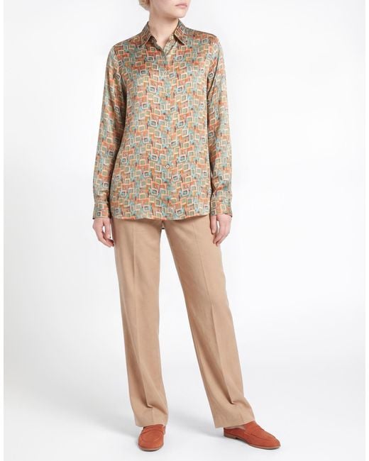 ALEX INGH Green Shirt Viscose