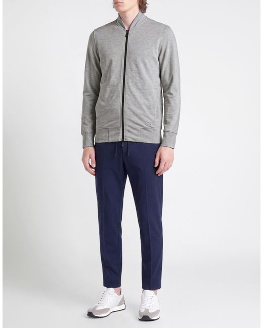 Kiton Gray Light Sweatshirt Viscose, Elastane for men