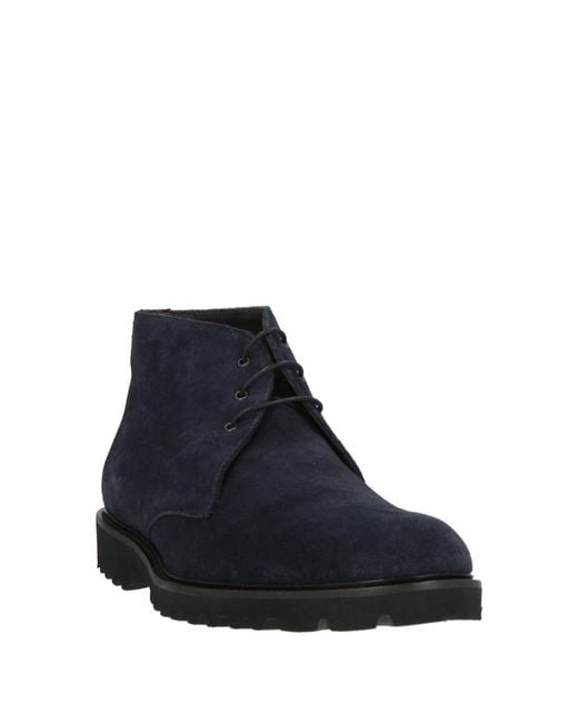 Boemos Blue Ankle Boots Leather for men