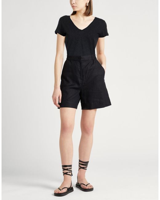Majestic Filatures Black T-Shirt Organic Cotton