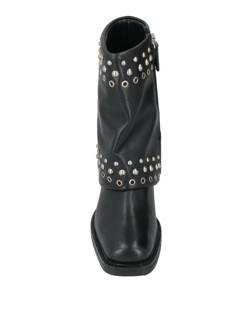 Emanuélle Vee Black Ankle Boots