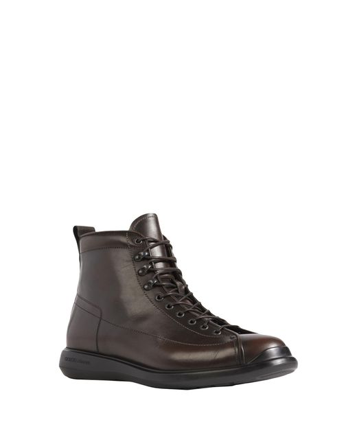 Giorgio Armani Brown Ankle Boots for men