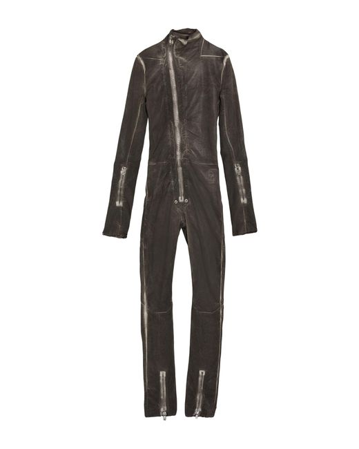 Rick Owens Black Jumpsuit Cotton, Polyester, Rubber for men