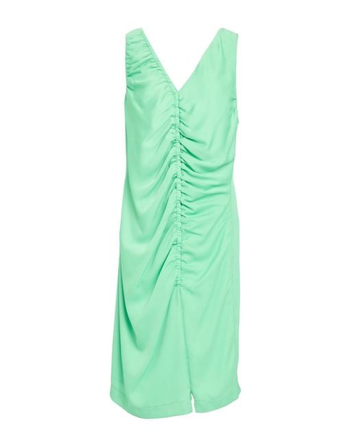 Pinko Green Midi Dress Polyester