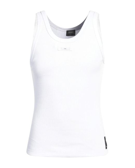 Fendi Tank Top in White for Men | Lyst