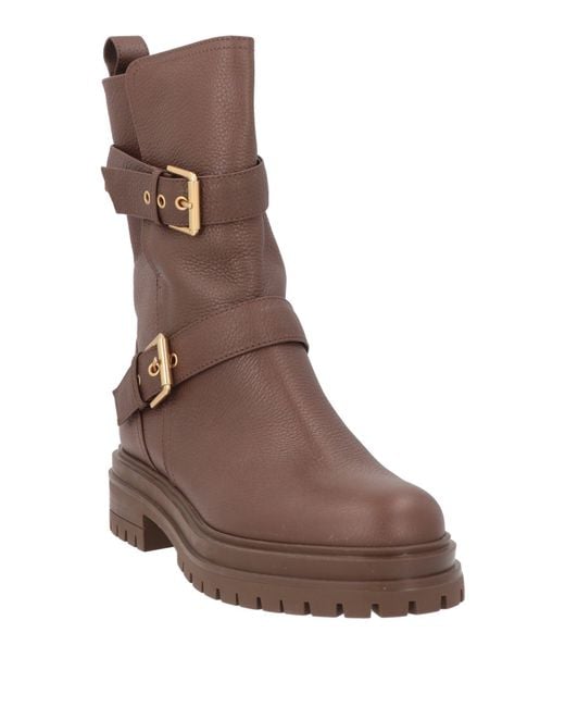Gianvito Rossi Brown Ankle Boots Leather