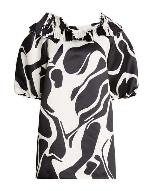 Suoli Black Mini Dress Polyester