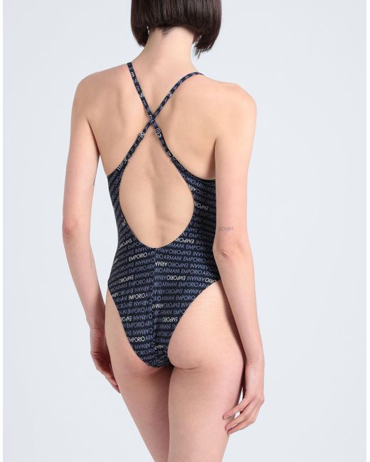Emporio Armani Blue One-piece Swimsuit