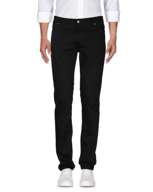 Acne Black Jeans Organic Cotton, Recycled Polyester, Elastane for men
