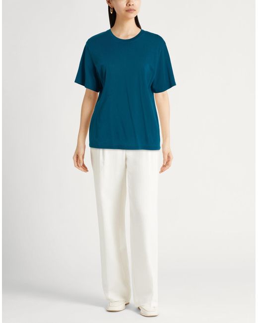 Majestic Filatures Blue T-Shirt Organic Cotton