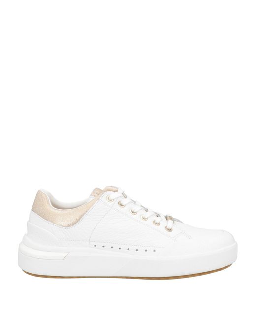 Geox White Trainers