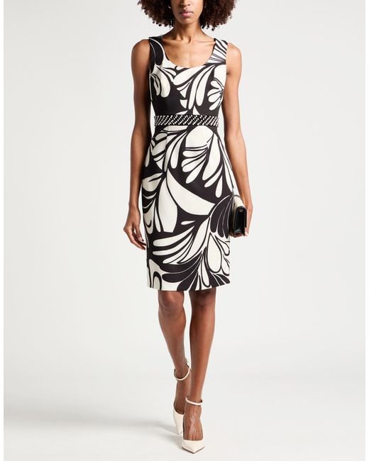 Camilla White Midi Dress Polyester, Elastane