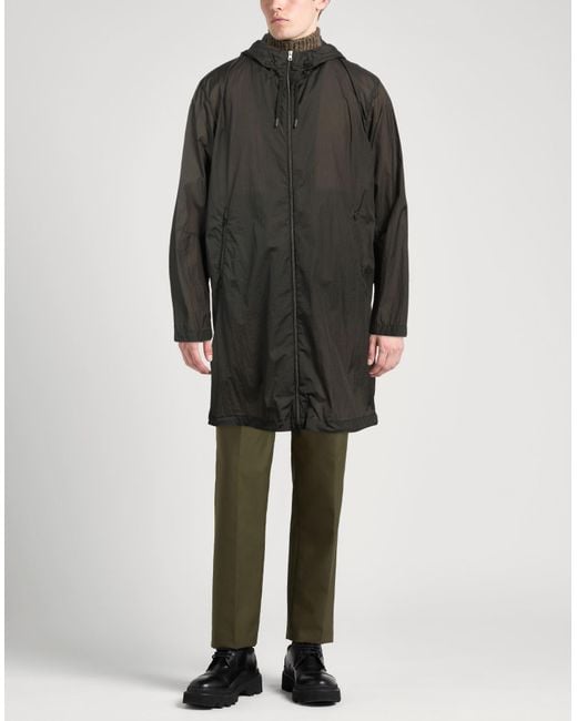 Herno Gray Overcoat & Trench Coat Polyamide for men