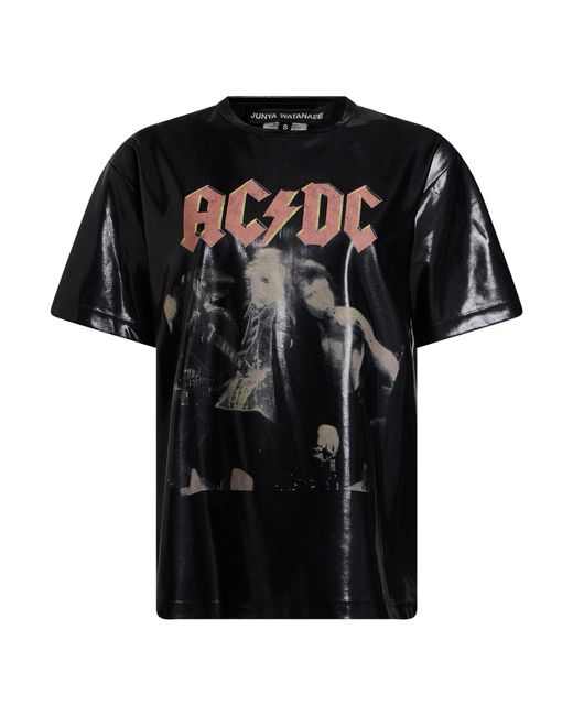 Junya Watanabe Black T-Shirt Polyester, Polyurethane