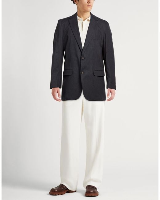 Rrd Black Blazer Cotton, Polyamide, Elastane for men