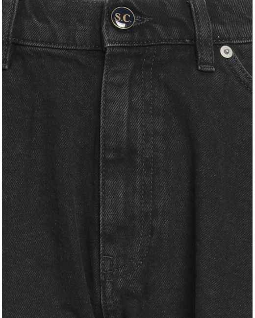 Semicouture Black Jeansshorts