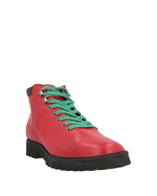Pànchic Red Ankle Boots Leather for men