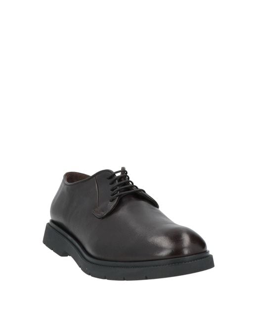 Sturlini Brown Lace-Up Shoes Leather for men