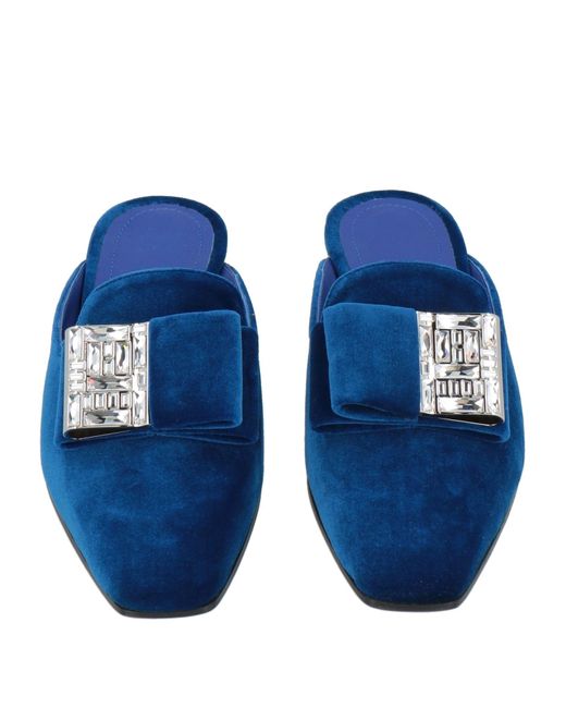 Ferragamo Blue Mules & Clogs Textile Fibers