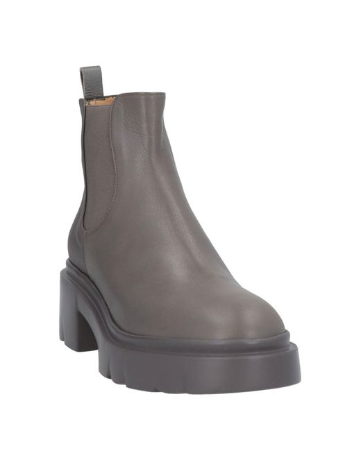 Pomme D'or Gray Ankle Boots