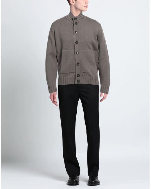 FILIPPO DE LAURENTIIS Gray Cardigan for men