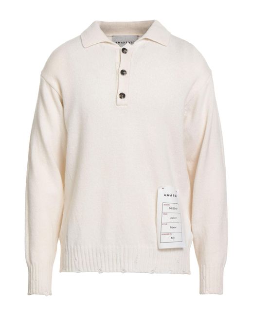 Amaranto Pullover in White für Herren