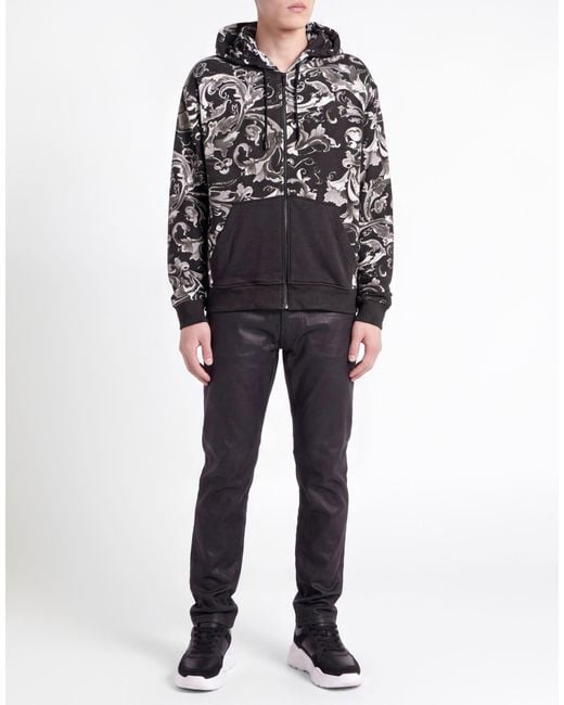 Versace Jeans Couture Black Sweatshirt Cotton for men